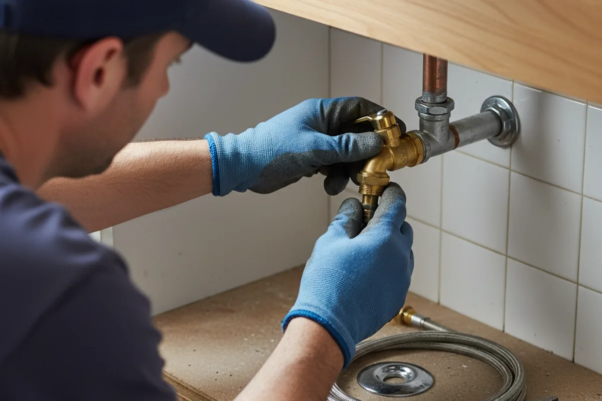 Shutoff valve and fitting work during Emergency Plumbing in Totowa